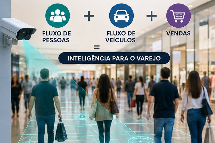 Fluxo de pessoas, veículos e vendas: inteligência para o varejo